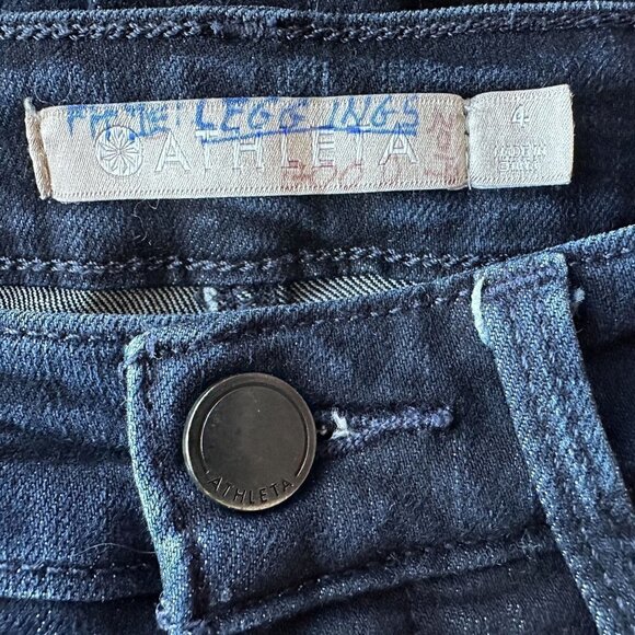 Athleta Sculptex Skinny Overdry Wash Denim Jeans Womens 4 - Picture 7 of 11